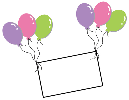 Blank Balloon Templateのイラスト素材