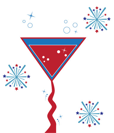 4th of July Cocktailのイラスト素材