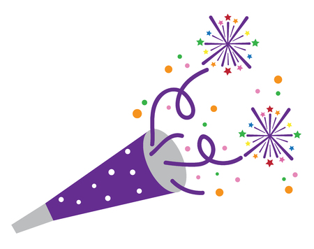 New Years Blowerのイラスト素材