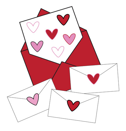 Happy Valentines Day Lettersのイラスト素材