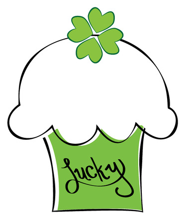 Saint Patricks Day Cupcakeのイラスト素材