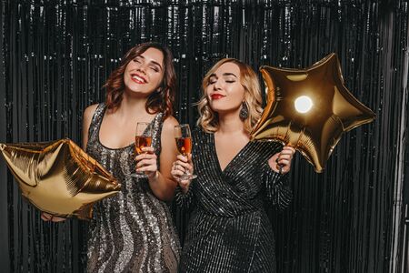 Young women enjoying luxury partyの写真素材