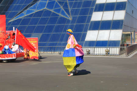 Amusement park clownのeditorial素材