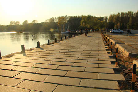 Road sunsetの写真素材