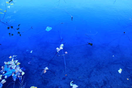 Blue lakeの写真素材