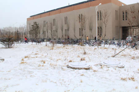 Winter buildingsのeditorial素材