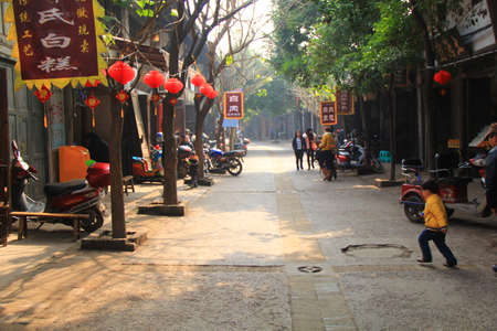 Street in the townのeditorial素材