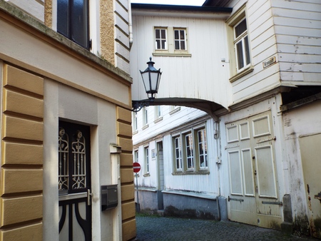 Lonely alley, Remscheid-Lennep, Germany 2014のeditorial素材