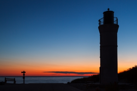 Sunset Lighthouseの写真素材