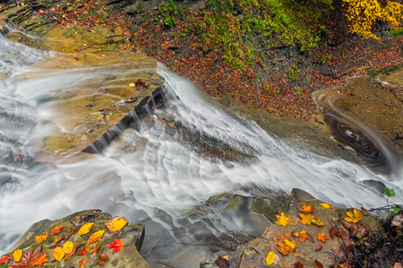Buttermilk Falls, a waterfall in Ohio\'s Cuyahoga Valley National Park