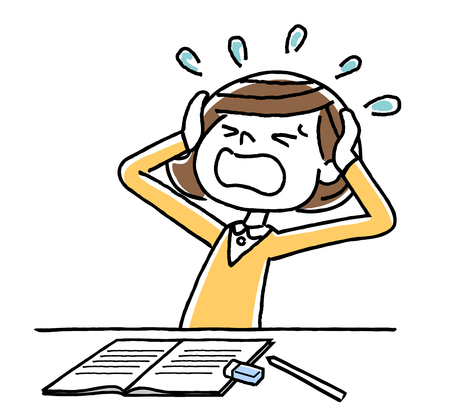 Girl studyingの販売画像