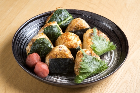 Rice ballsの写真素材