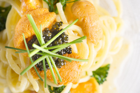 Pasta in closeup shotの写真素材