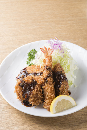 Fried shrimpの写真素材