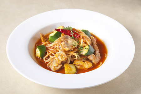 Vegetable pastaの写真素材