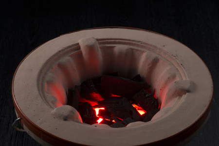 Charcoal stoveの写真素材