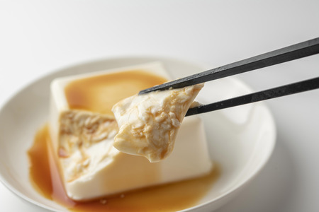 Tofu dishes made from Japanese delicious beansの写真素材