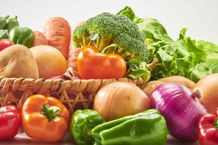 A collection of fresh and delicious vegetablesの写真素材