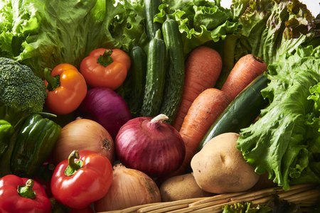 A collection of fresh and delicious vegetablesの写真素材