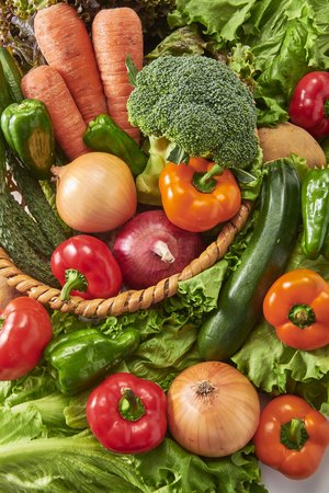 A collection of fresh and delicious vegetablesの写真素材
