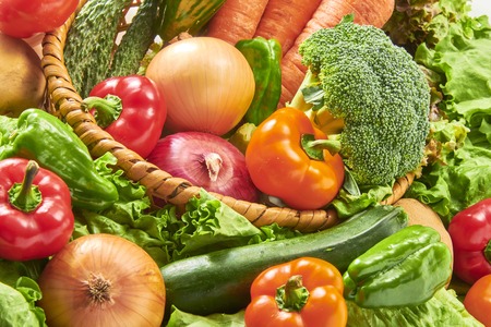 A collection of fresh and delicious vegetablesの写真素材