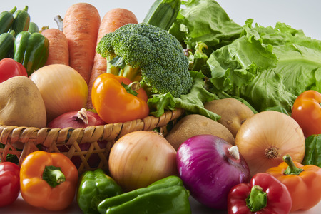 Fresh and delicious vegetablesの写真素材