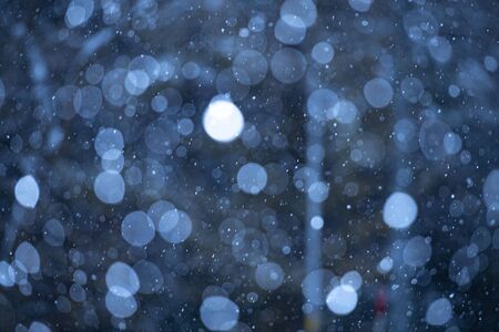 Cold winter snow scene