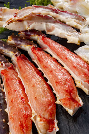 Delicious crab meat when boiledの写真素材