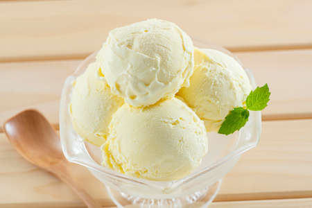 Delicious soft ice cream made with fresh milk
