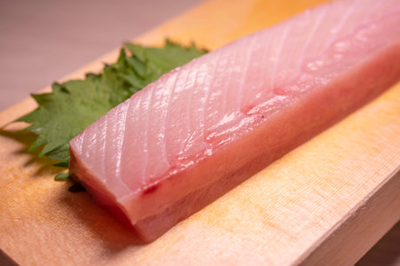 Fresh and delicious yellowtail filletの写真素材