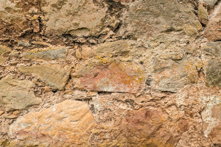 Old Rustic Stonewall Backgroundの写真素材
