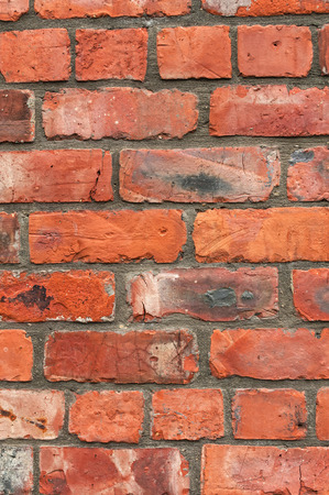 Red brick wall seamless background の写真素材