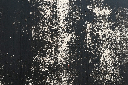 Black Flaking Riveted Sheet Metal Background