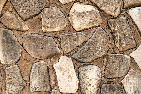 Stone wall texture, background with copy spaceの写真素材