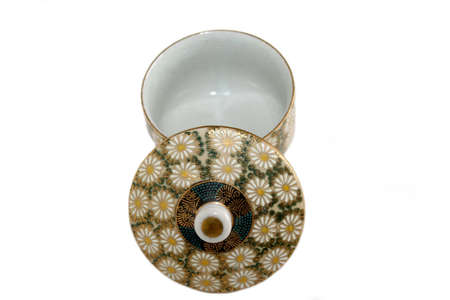 China dish on white backgroundの写真素材