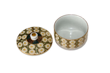 Image of china dish on white backgroundの写真素材
