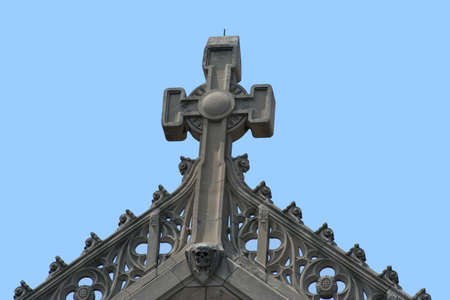 Top of an old churchの写真素材