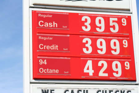 High gas pricesの写真素材