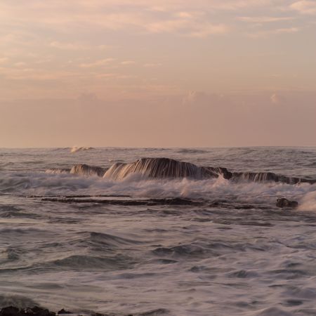 Malpais in Costa Rica,Ocean waves on coast of Costa Rica