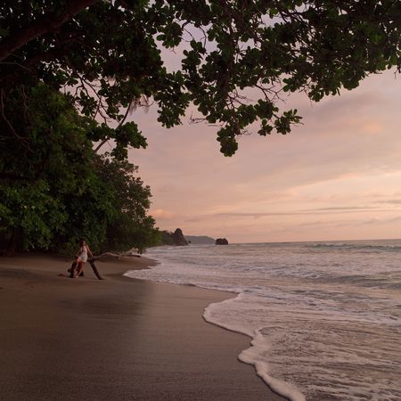 Malpais in Costa Rica,Coast of Costa Ricaの写真素材