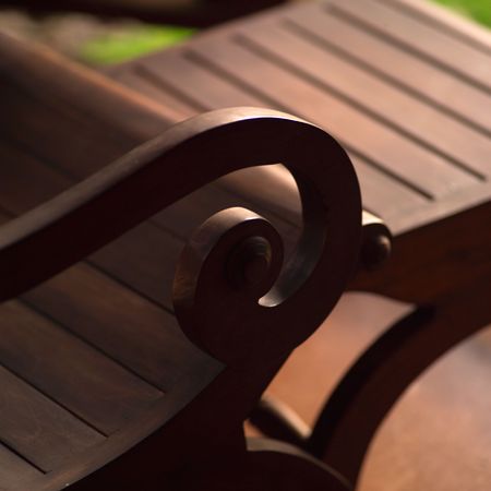 Malpais in Costa Rica,Curved arm of loung chairの写真素材