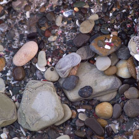 Malpais in Costa Rica,Rock pebbles in the water