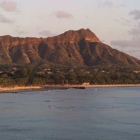 Lifestyle Honolulu Hawaii,Diamond Head in Honoluluの写真素材