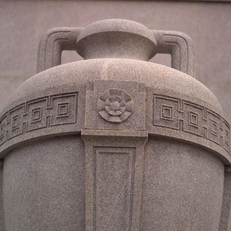 Ottawa Ontario Canada,Stone carved potの写真素材