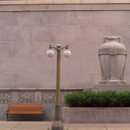 Ottawa Ontario Canada,Lamp post on sidewalk の写真素材