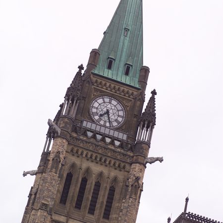 Ottawa Ontario Canada,Peace Tower at Parliament Hillの写真素材