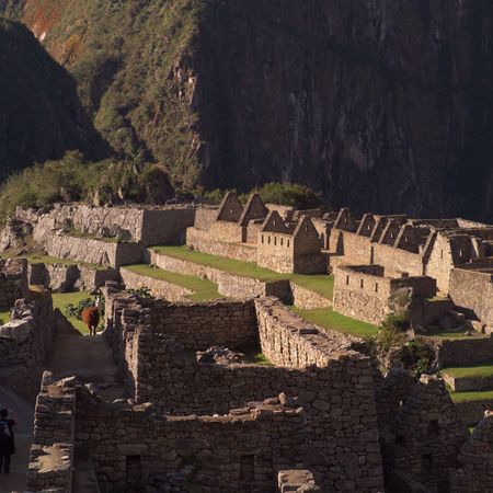 Peru - Machu Picchu, Ancient Ruins on hillside in Machu Picchu