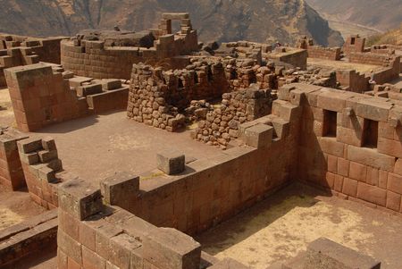 Peru, Ancient Ruins in Machu Picchuの写真素材
