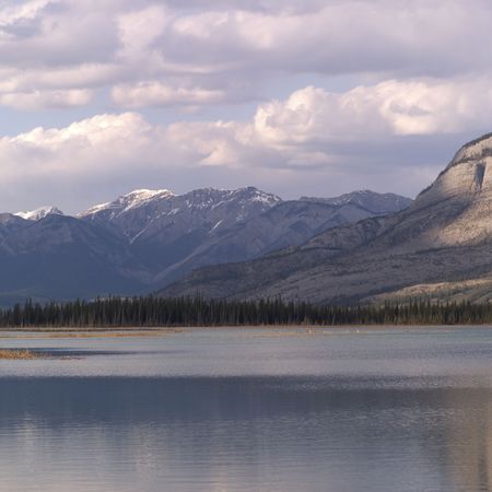 Lake in the Rocky Mountainsの写真素材