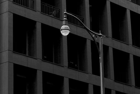 Vancouver British Columbia, Street light in downtown Vancouverの写真素材